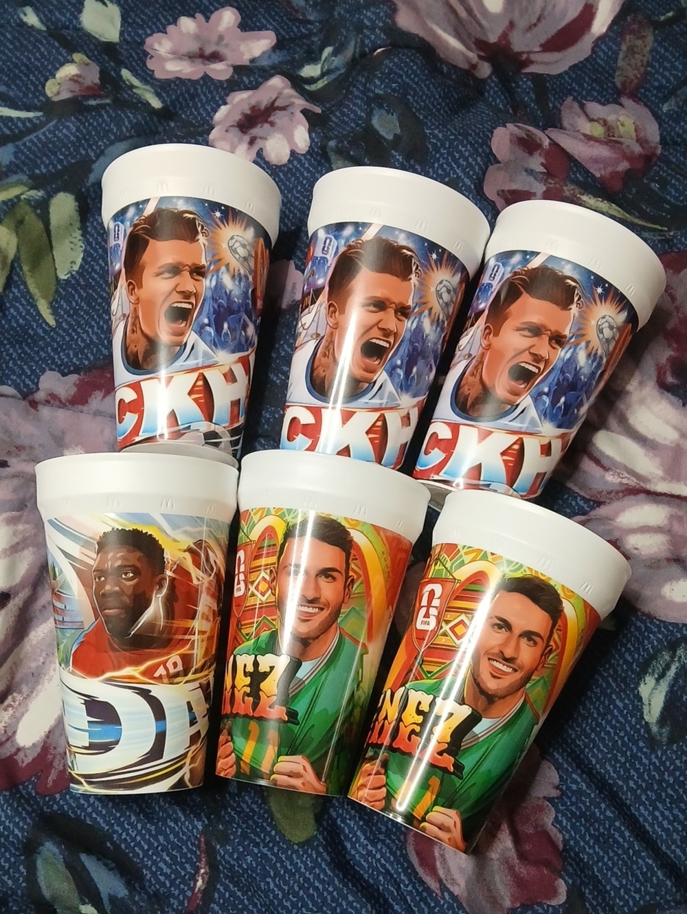 6 Fifa Mcdonalds Sports Cups
